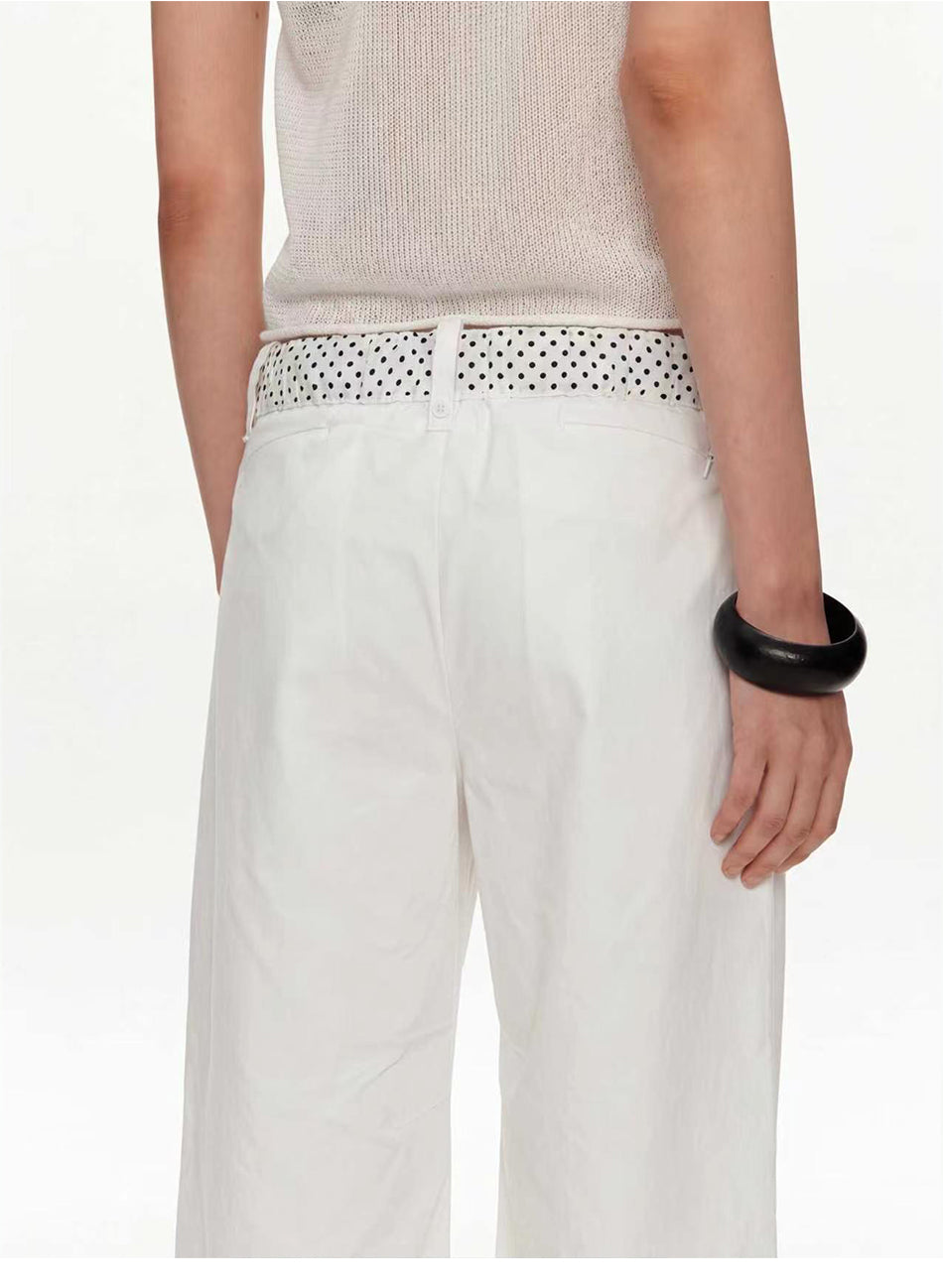 MADWITCH DOT WAIST LOOSE WIDE PANTS #CN6882