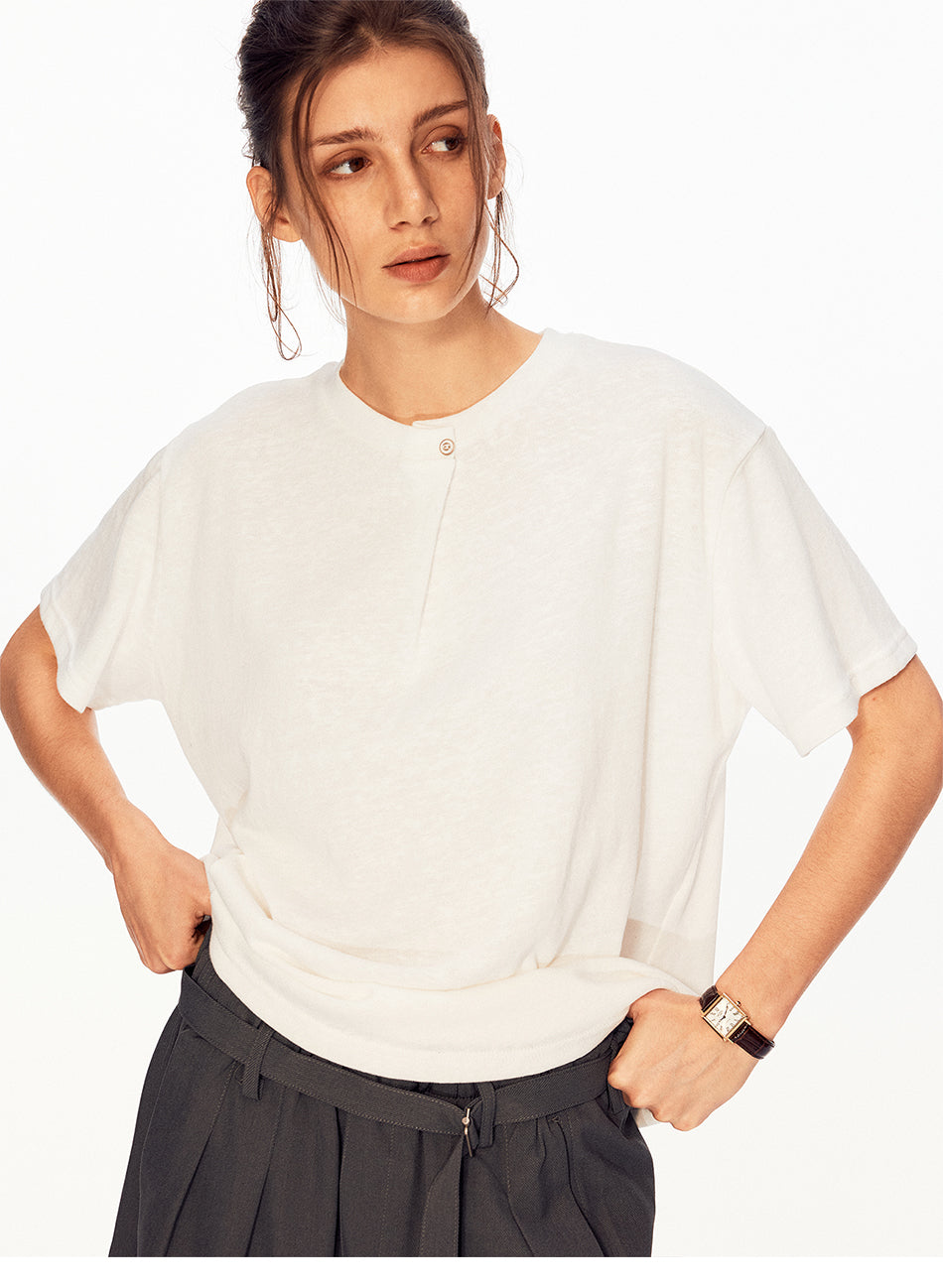 MADWITCH SINGLE BUTTON RELAXED TEE #UTU053
