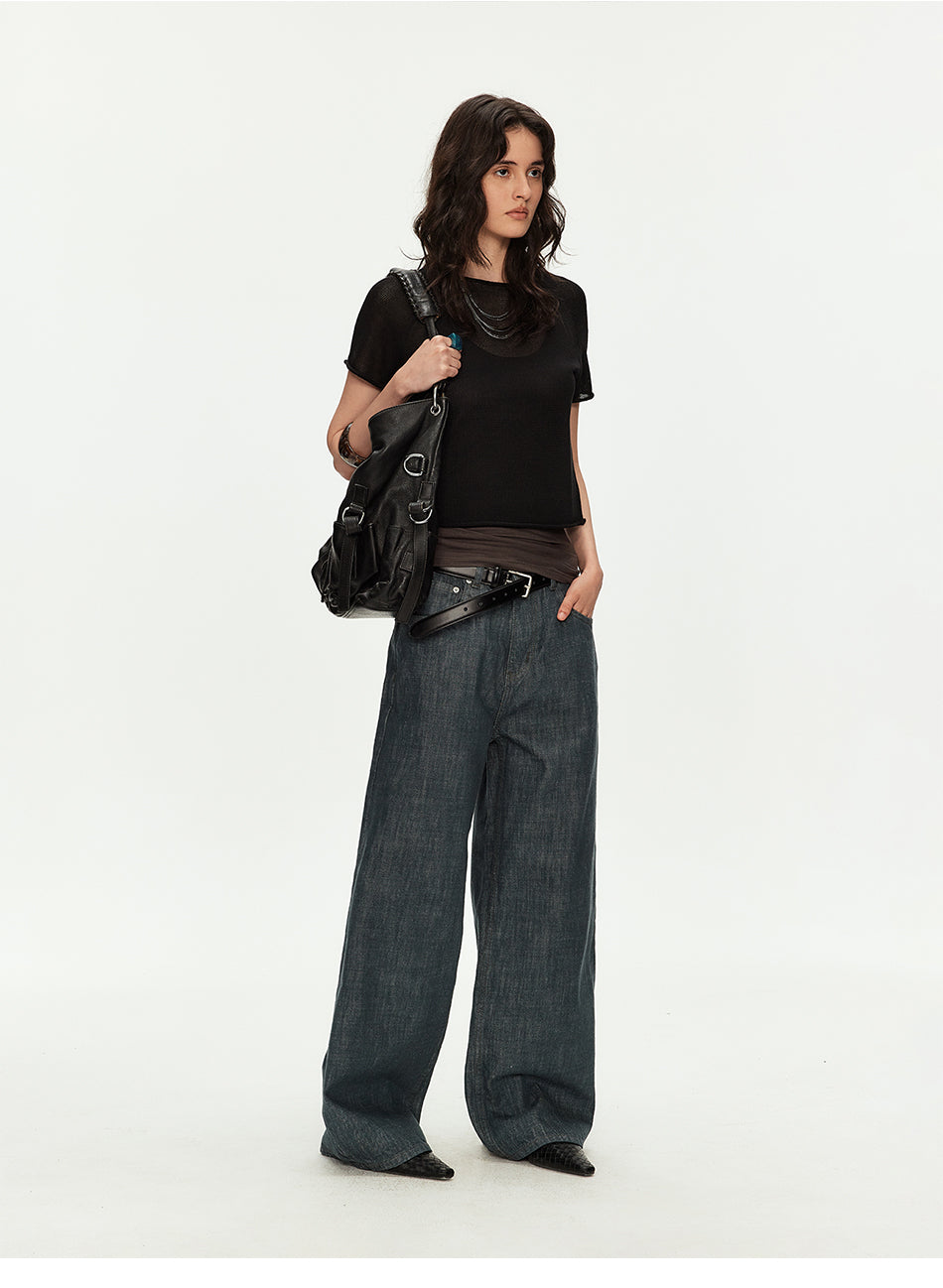 MADWITCH LAKE GREEN BAGGY JEANS #MC2608