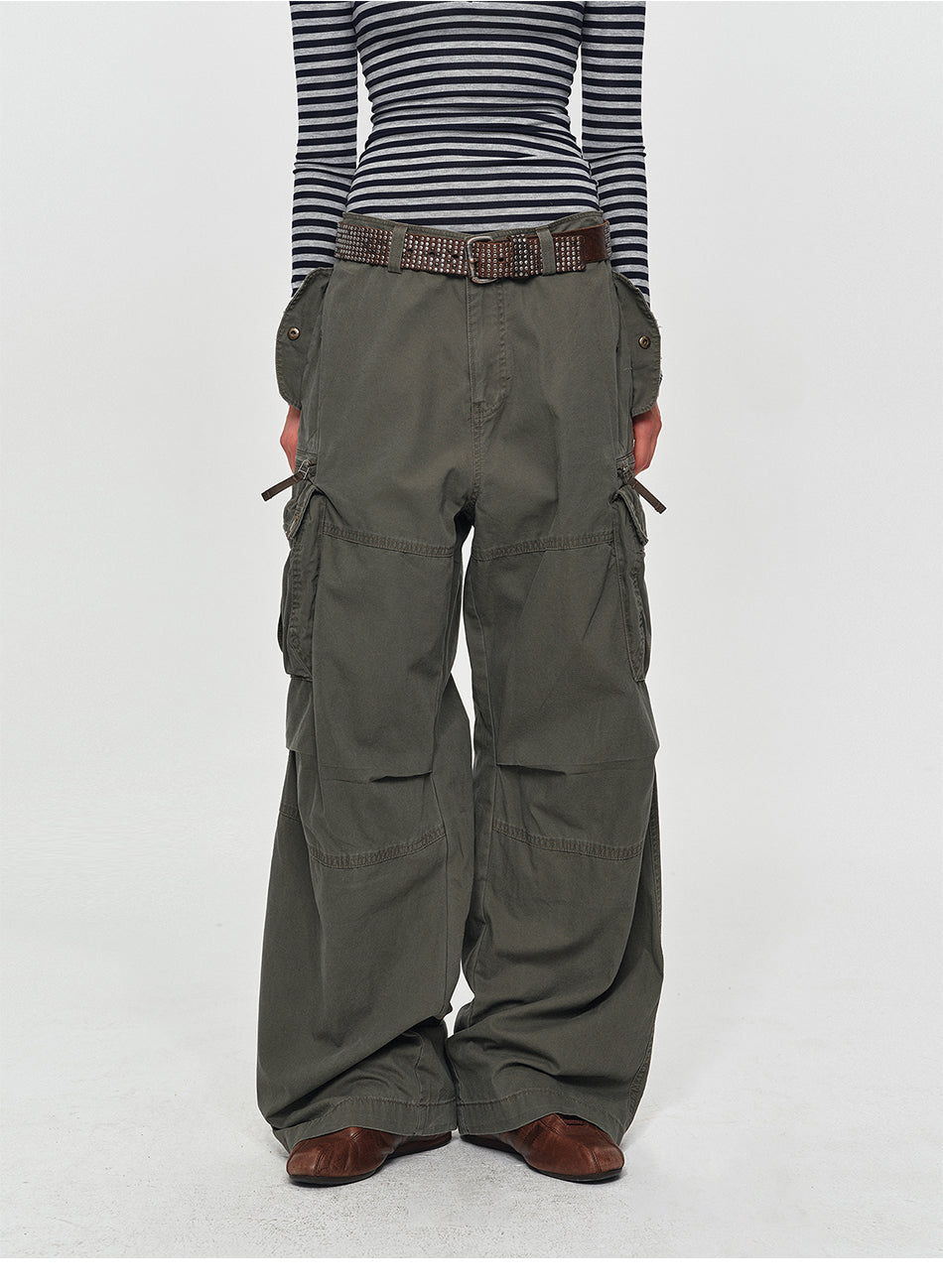 MADWITCH VINTAGE DISTRESSED CARGO PANTS #CK61082