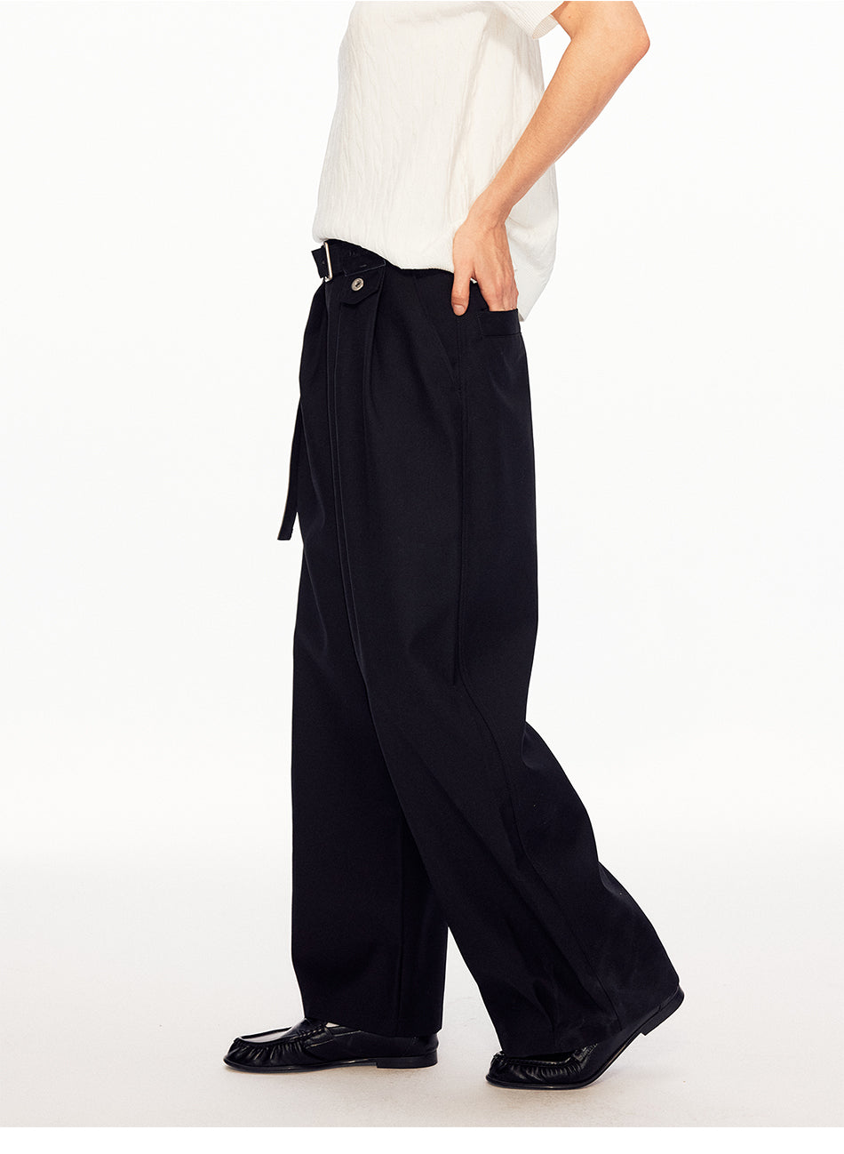MADWITCH BELTED PLEATED TROUSERS #CK6988
