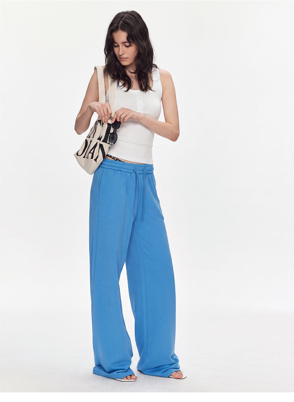 MADWITCH MINIMALIST U-NECK CROPPED RIBBED TANK TOP #C2026329