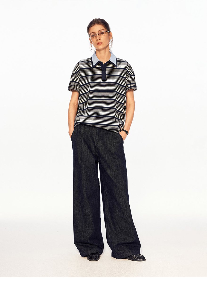 MADWITCH VINTAGE STRIPE POLO SHIRT 991250 - MadWitch Store