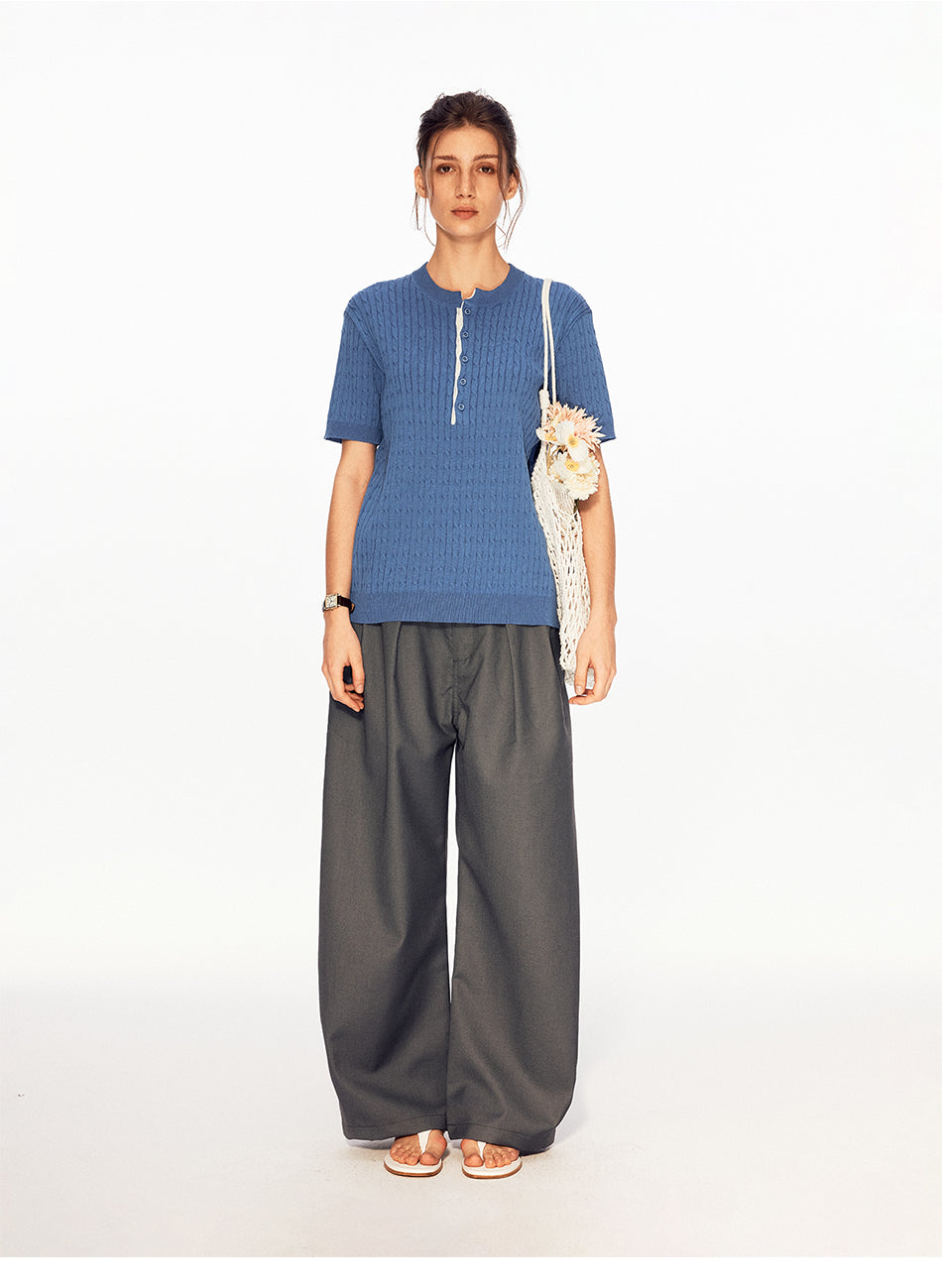 MADWITCH BELTED PLEATED TROUSERS #CK6988