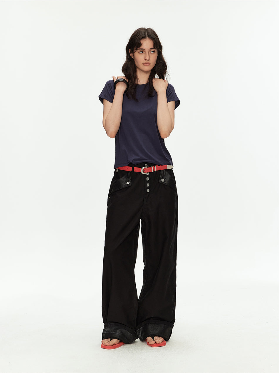 MADWITCH PARIS BUCKLE CARGO PANTS #CK3630