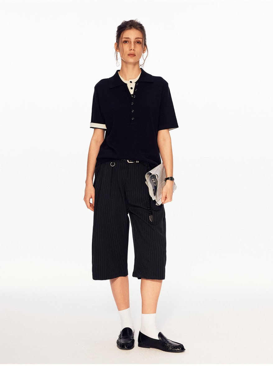 MADWITCH PLEATED WIDE CULOTTES CK270D - MadWitch Store