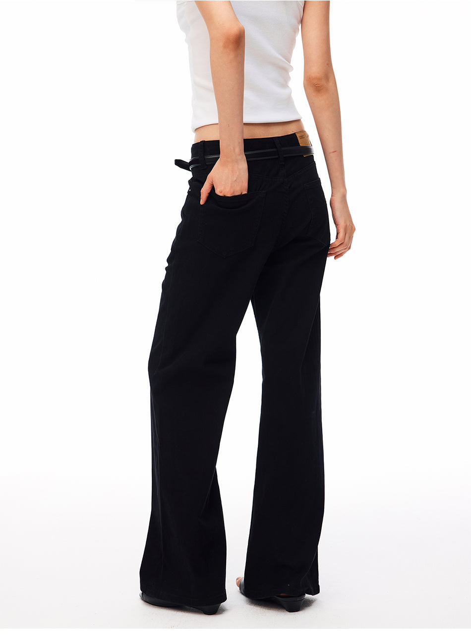 MADWITCH VINTAGE LOW-RISE FLARE JEANS #CN9833