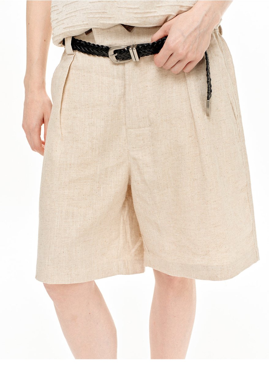 MADWITCH VINTAGE DOUBLE PLEAT SHORTS D061 - MadWitch Store