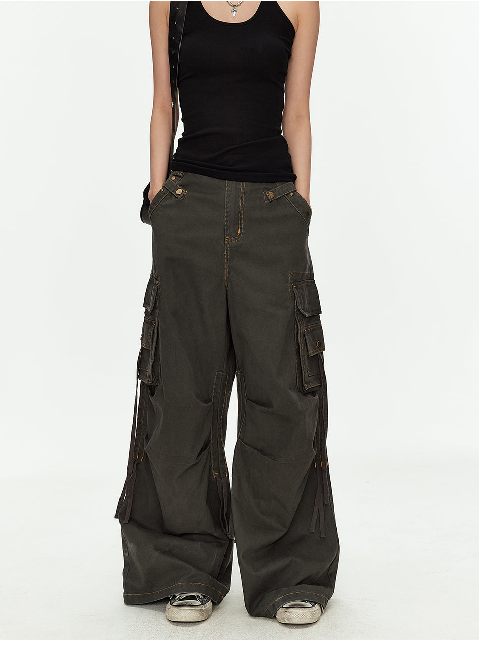MADWITCH DECONSTRUCTED BAGGY CARGO PANTS #5894