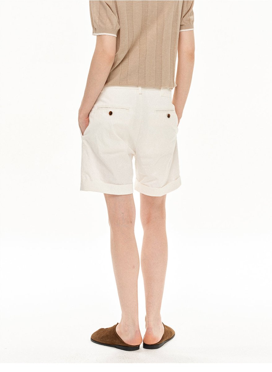 MADWITCH PLEATED RELAXED SHORTS D063 - MadWitch Store