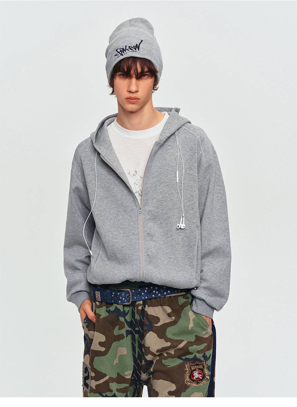 MADWITCH LYOCELL CROPPED ZIP HOODIE #2605WY7057