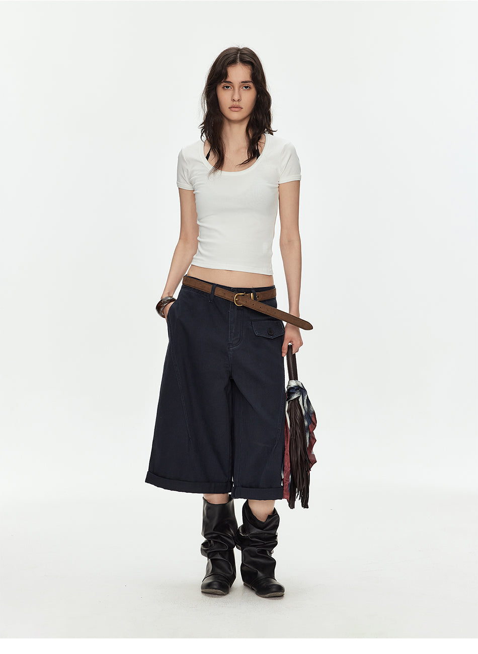 MADWITCH UTILITY CARGO CROP PANTS #WHOA150