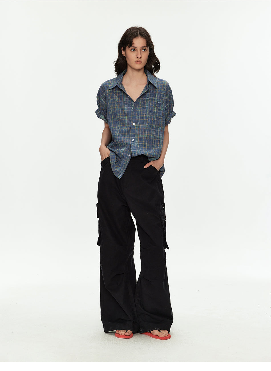 MADWITCH LYCELL BLEND LOOSE CARGO PANTS #CK6995