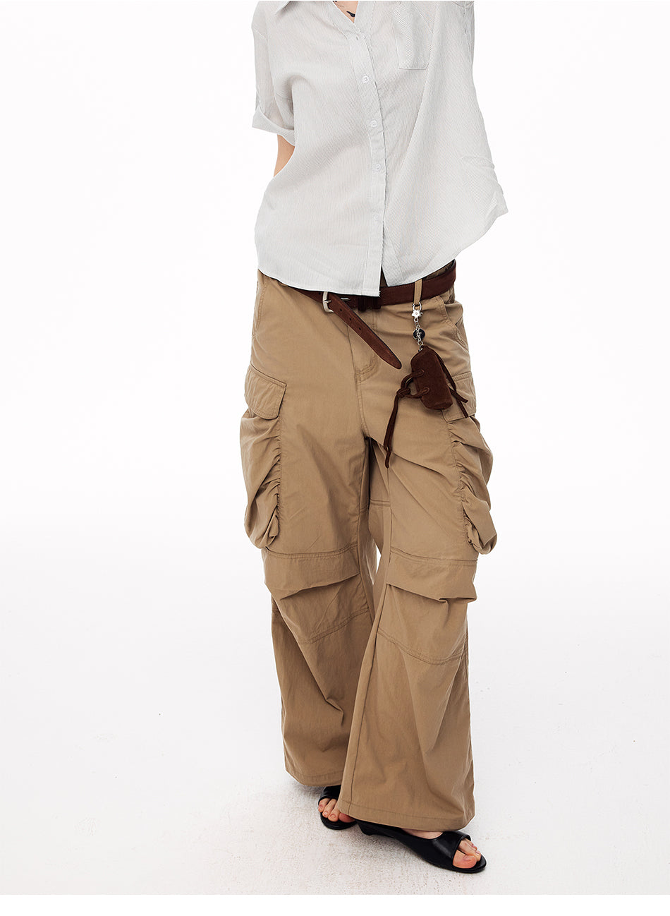MADWITCH JELLYFISH PLEATED CARGO TROUSERS #A637