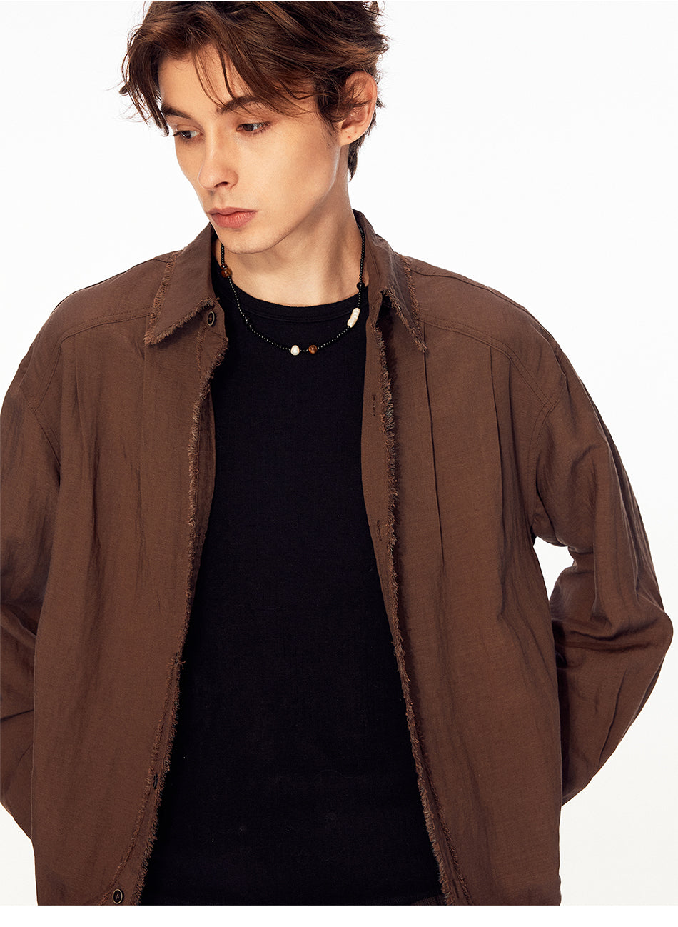 MADWITCH VINTAGE LINEN LONG SHIRT #880833