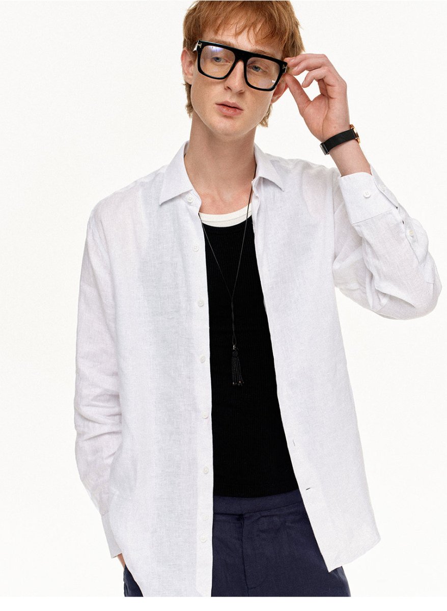 MADWITCH VINTAGE LINEN RELAXED SHIRT 36196 - MadWitch Store