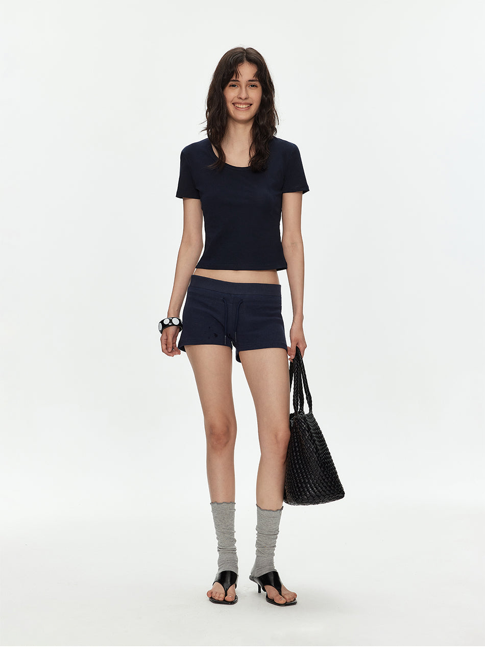 MADWITCH LOW RISE KNIT SHORTS #L99951