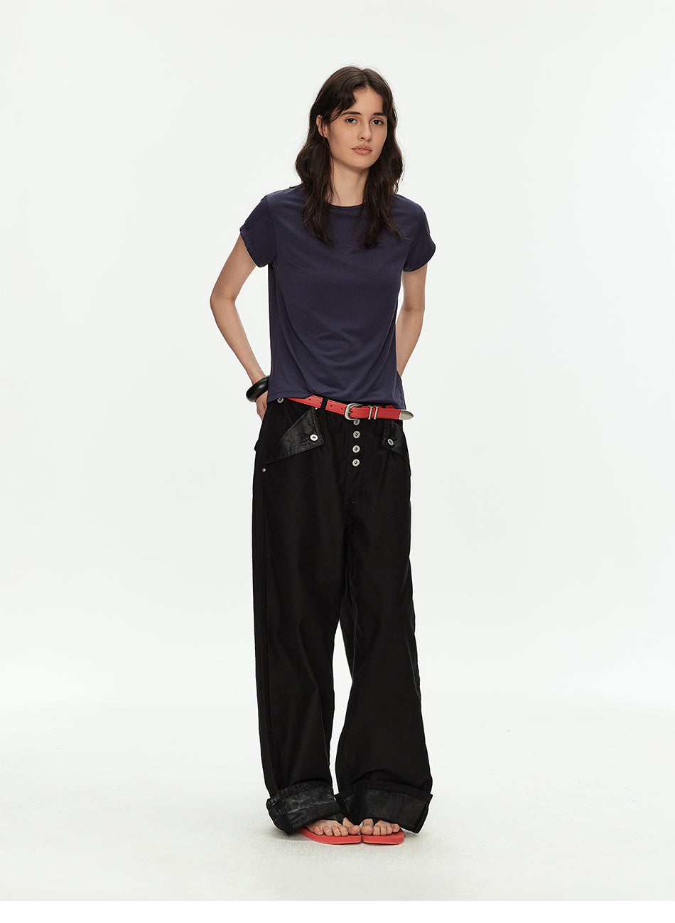 MADWITCH PARIS BUCKLE CARGO PANTS #CK3630