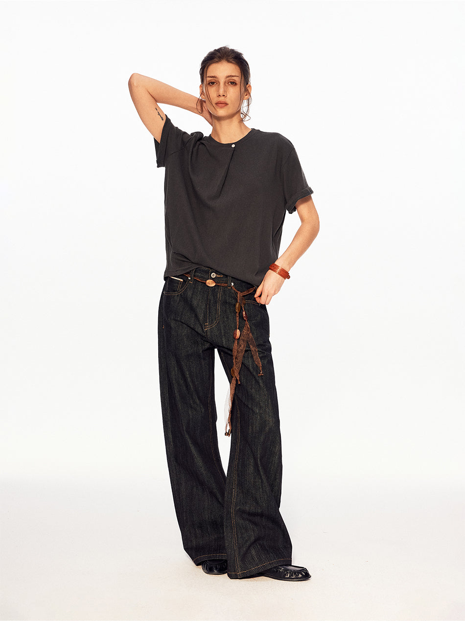 MADWITCH SINGLE BUTTON RELAXED TEE #UTU053
