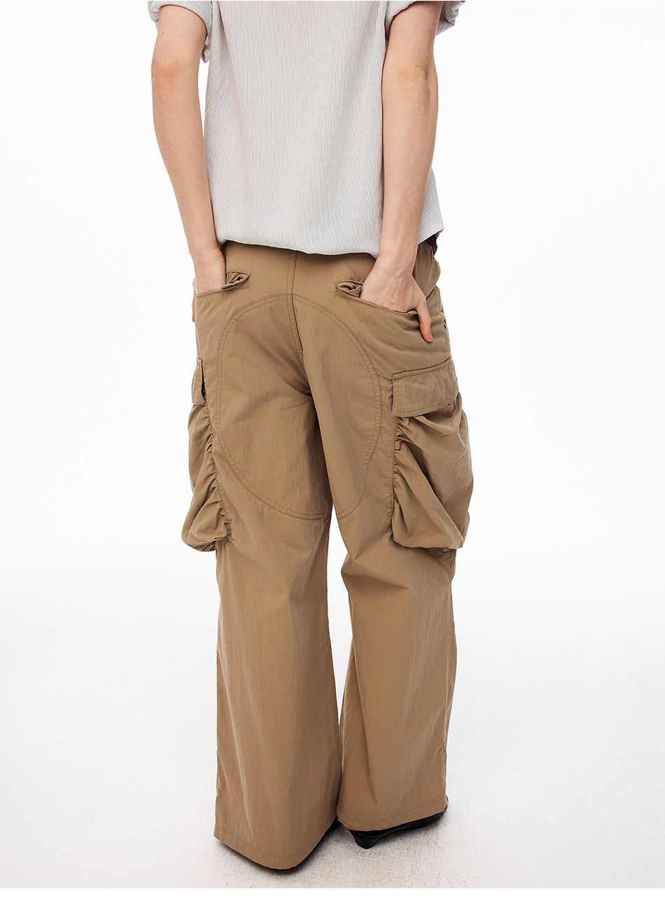 MADWITCH JELLYFISH PLEATED CARGO TROUSERS #A637
