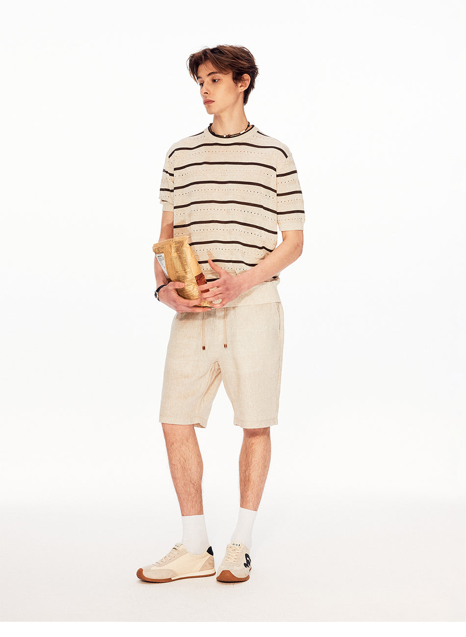 MADWITCH HERITAGE MESH LINEN TEE #27492