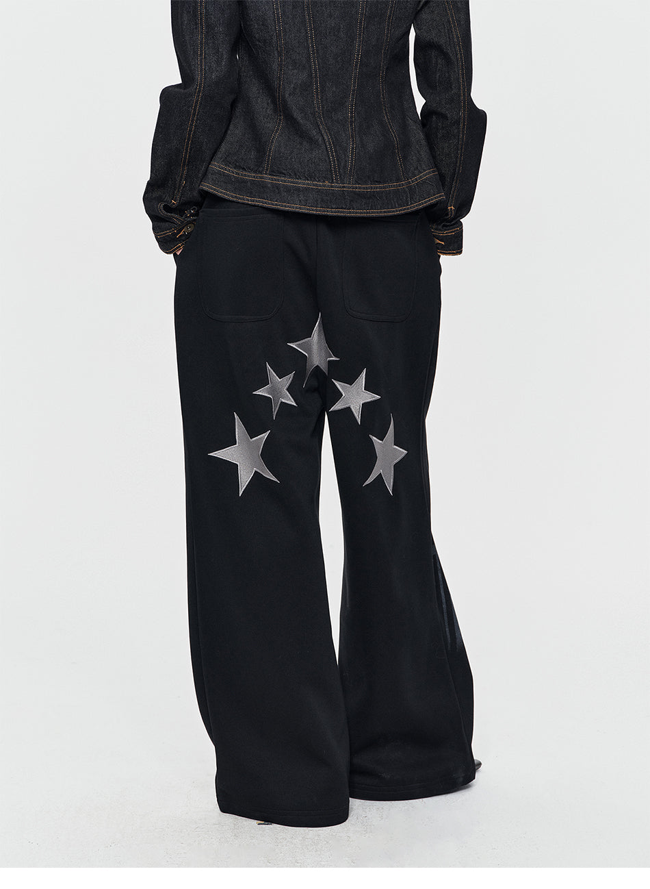 MADWITCH UNICORN STAR WIDE-LEG SWEATPANTS #C1029