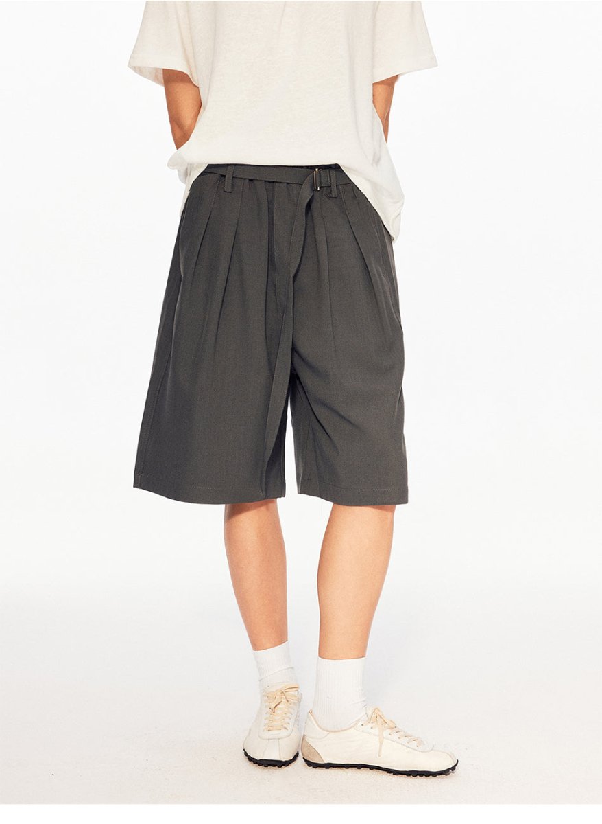 MADWITCH BELTED RELAXED SHORTS C986 - MadWitch Store