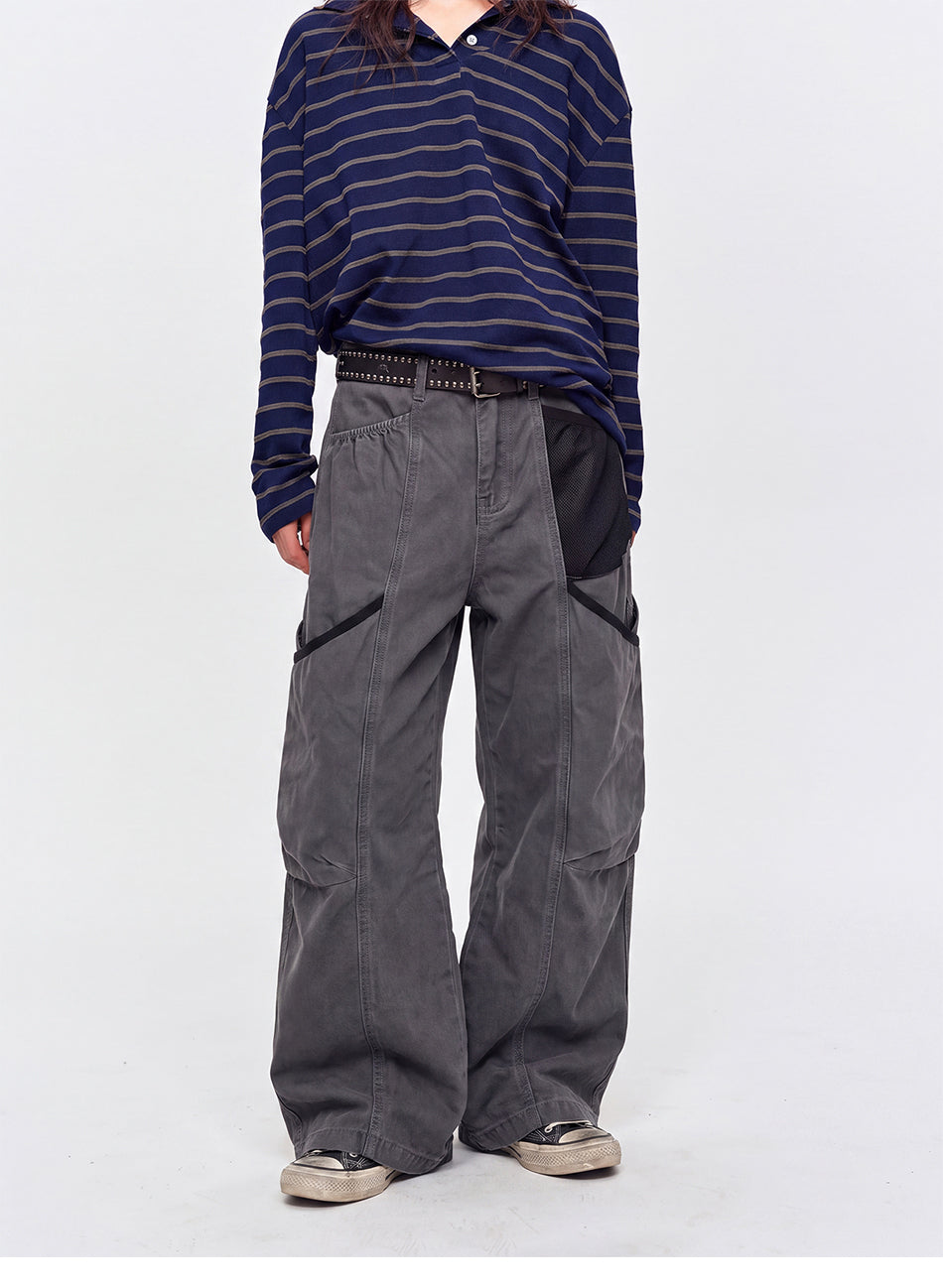 MADWITCH WASHED MESH CARGO PANTS #Z068