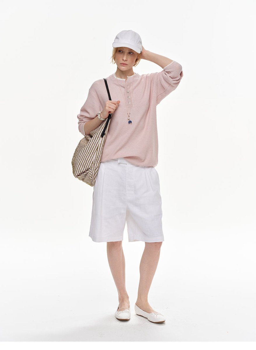 MADWITCH VINTAGE DOUBLE PLEAT SHORTS D061 - MadWitch Store