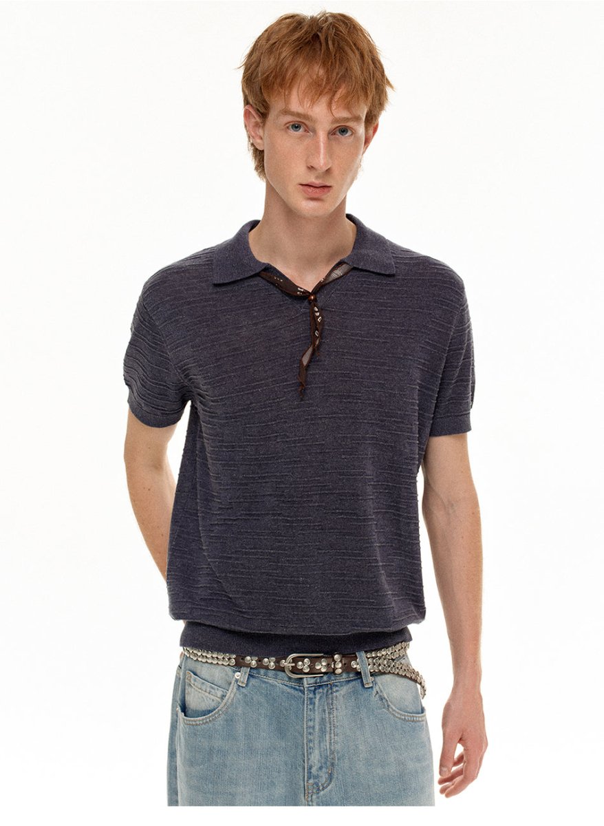MADWITCH HERITAGE POLO TEXTURED TEE 86123 - MadWitch Store