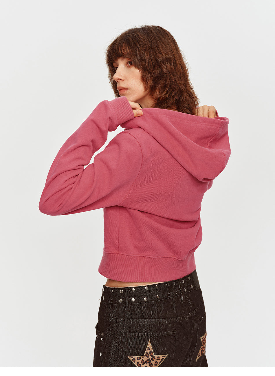 MADWITCH WASHED CROPPED ZIP HOODIE #2026712