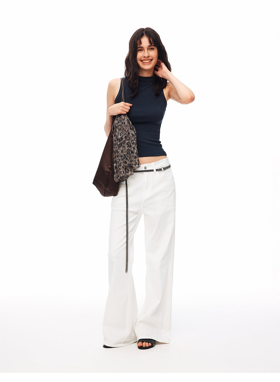 MADWITCH VINTAGE LOW-RISE FLARE JEANS #CN9833