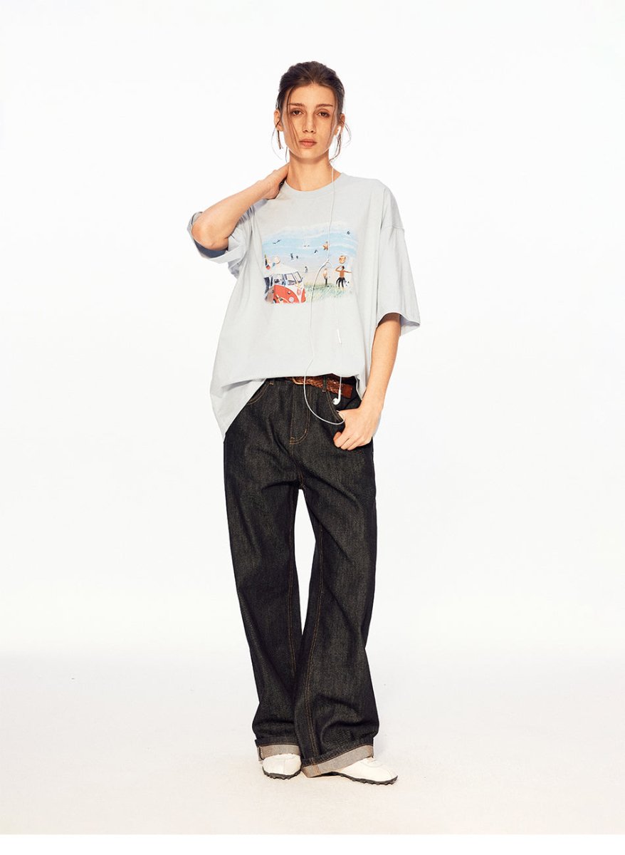 MADWITCH VINTAGE BUS PRINT TEE 991295 - MadWitch Store