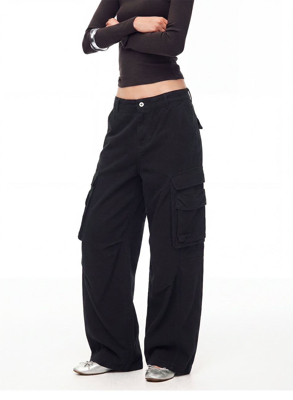 MADWITCH VINTAGE MULTI-POCKET CARGO TROUSERS #CK61102