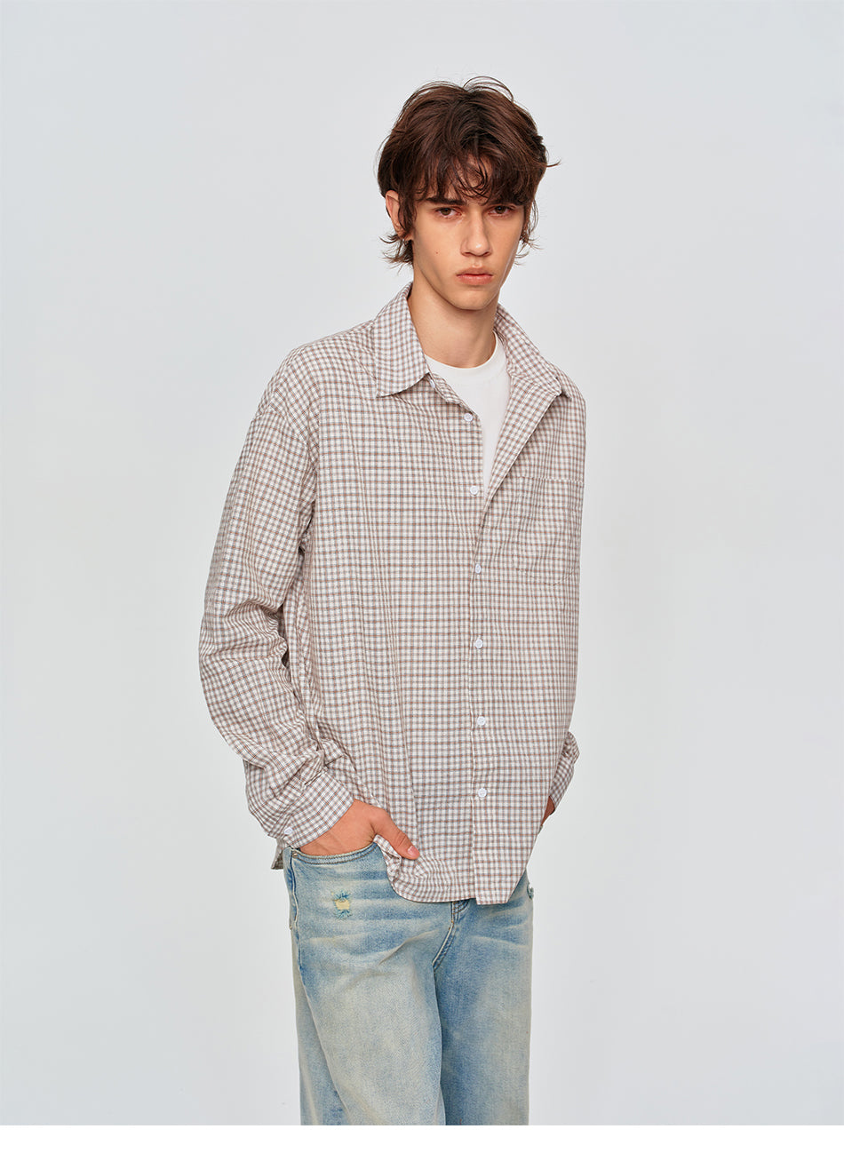 MADWITCH CLASSIC PLAID OVERSIZED SHIRT #AW26916