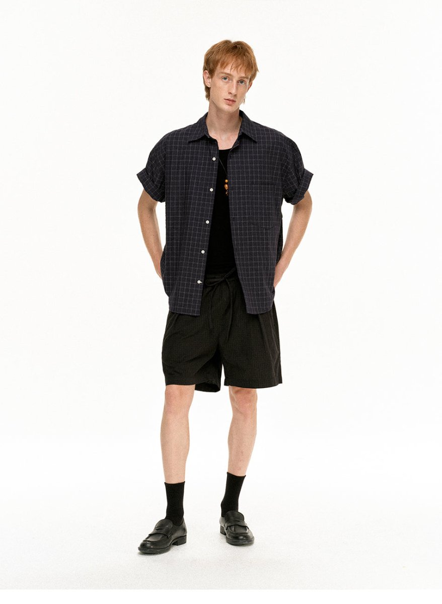MADWITCH VINTAGE PLAID RELAXED SHIRT 26007 - MadWitch Store