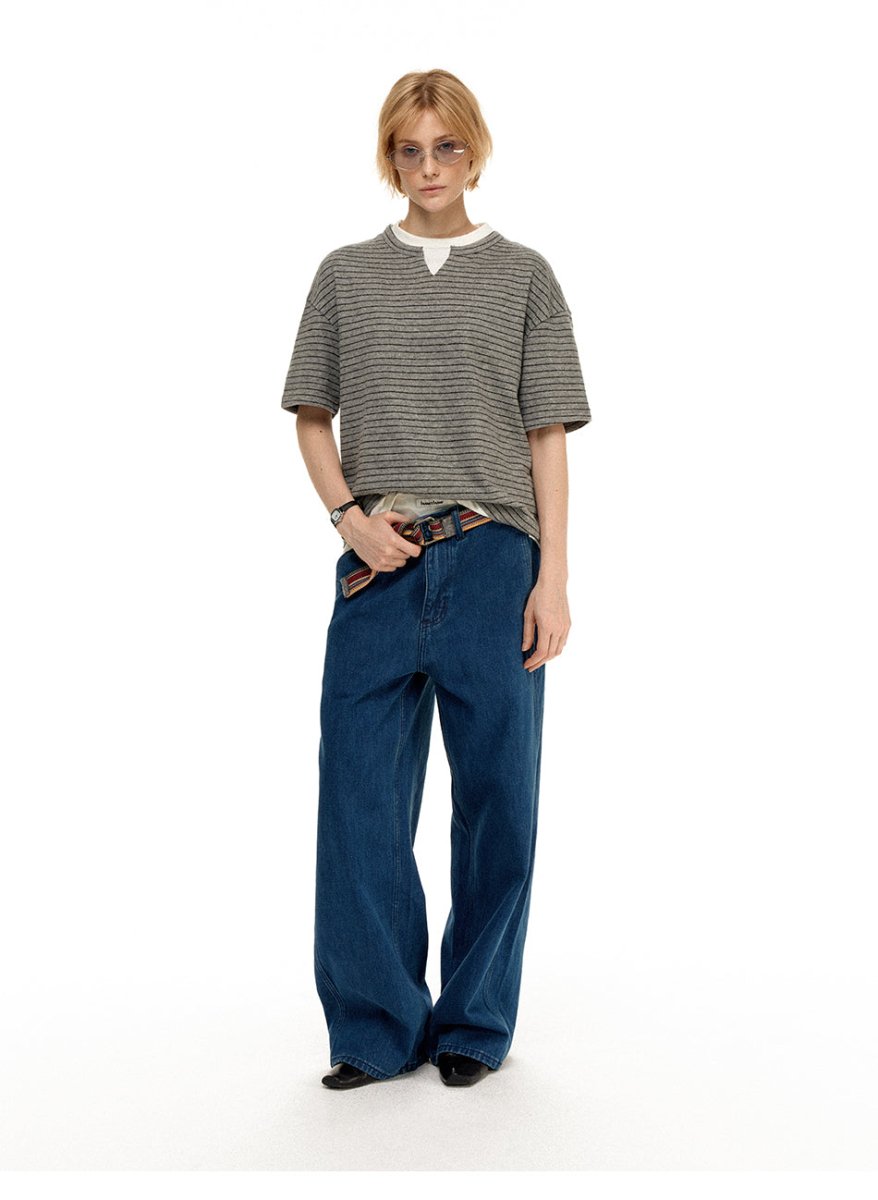 MADWITCH HEAVY WEIGHT LOOSE JEANS GPC5615 - MadWitch Store