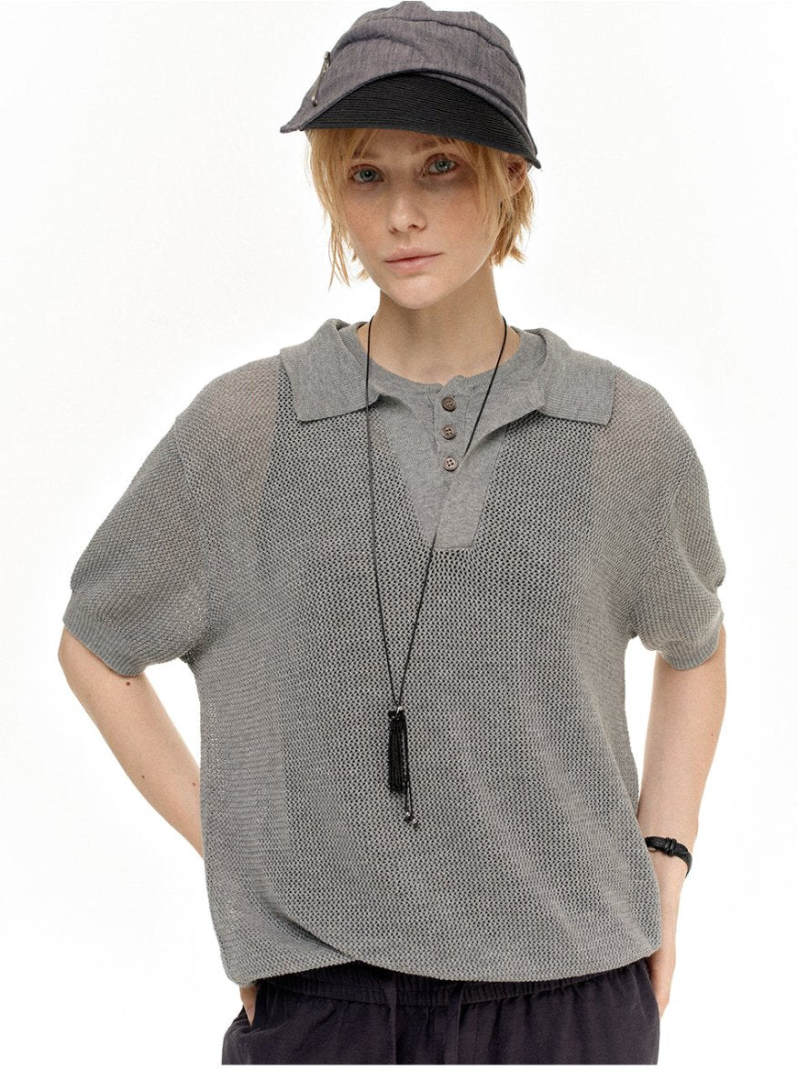 MADWITCH HERITAGE MESH POLO SHIRT AB1172 - MadWitch Store