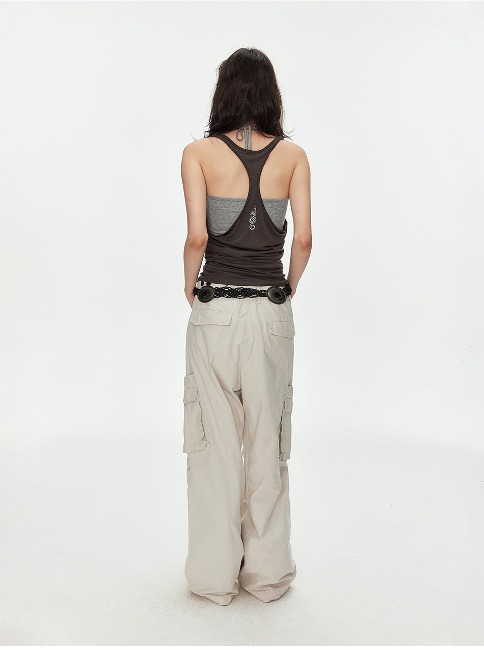 MADWITCH LYOCELL SLIM BACKLESS HALTER TOP #69832
