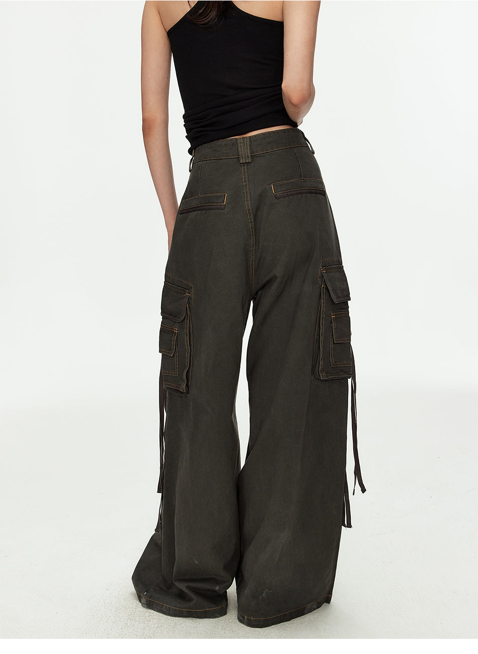 MADWITCH DECONSTRUCTED BAGGY CARGO PANTS #5894
