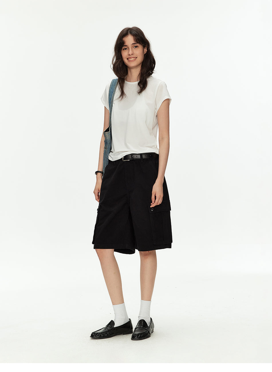 MADWITCH VINTAGE MULTI-POCKET CARGO SHORTS #CK3631D