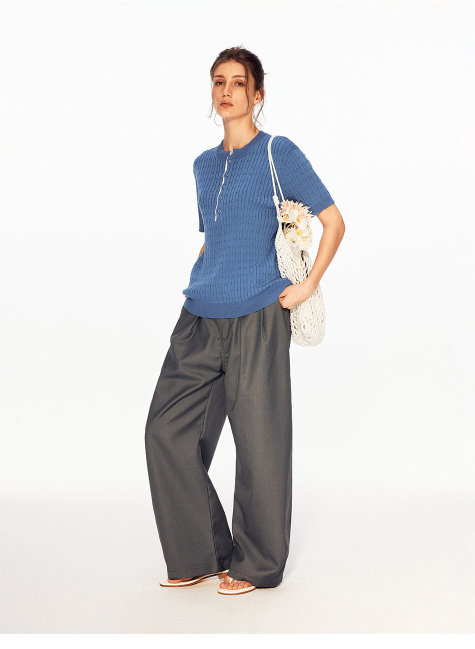 MADWITCH BELTED PLEATED TROUSERS #CK6988