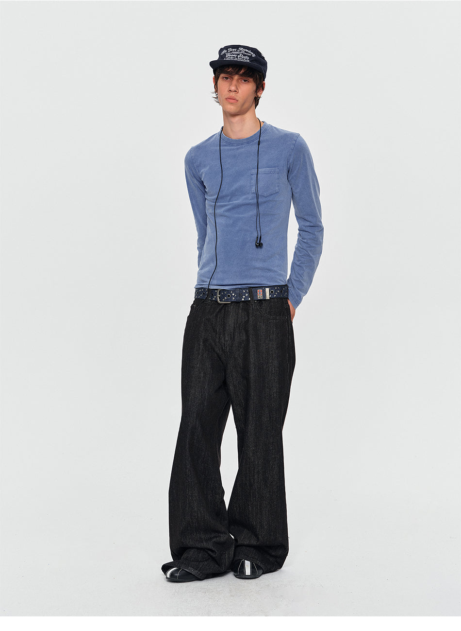 MADWITCH VINTAGE WASHED POCKET TEE #L2026700