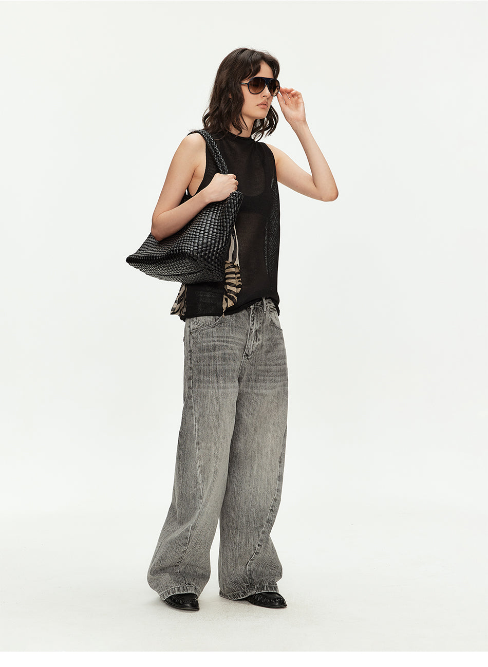 MADWITCH MESH SLEEVELESS TOP #MYCB019