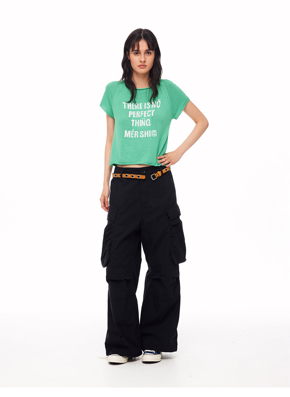 MADWITCH JELLYFISH PLEATED CARGO TROUSERS #A637