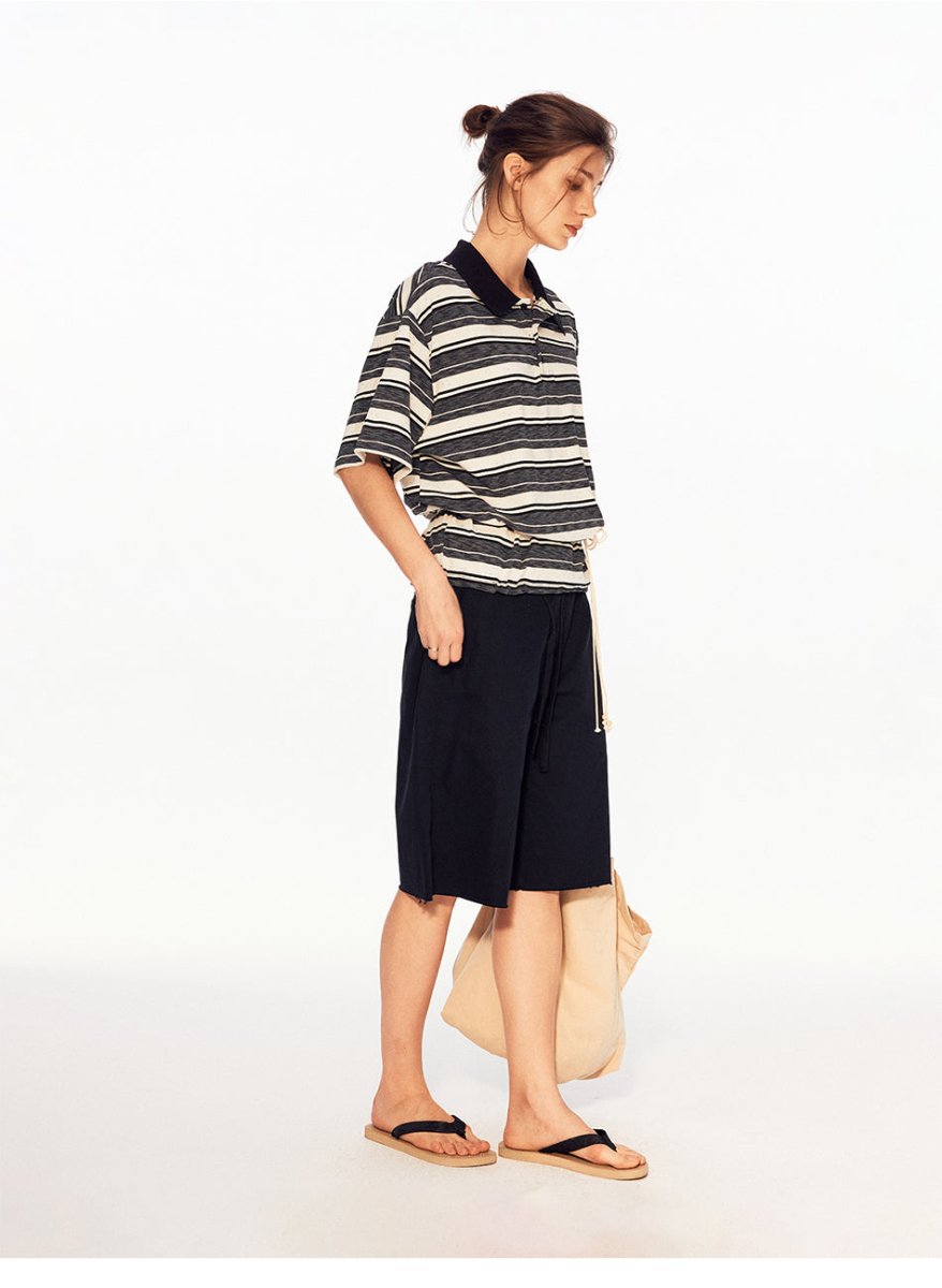 MADWITCH VINTAGE STRIPE POLO TEE PL013 - MadWitch Store