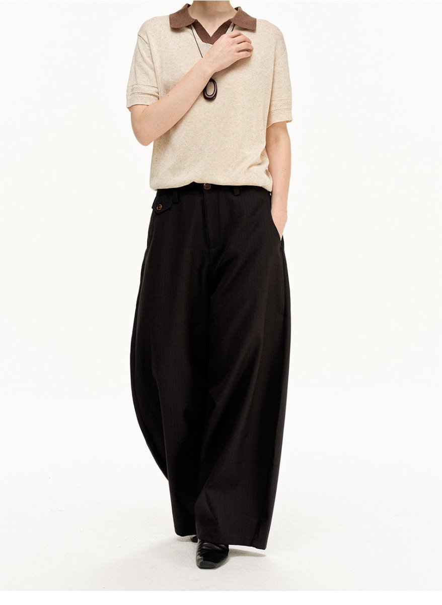 MADWITCH VINTAGE STRIPE WIDE TROUSERS CK6893 - MadWitch Store