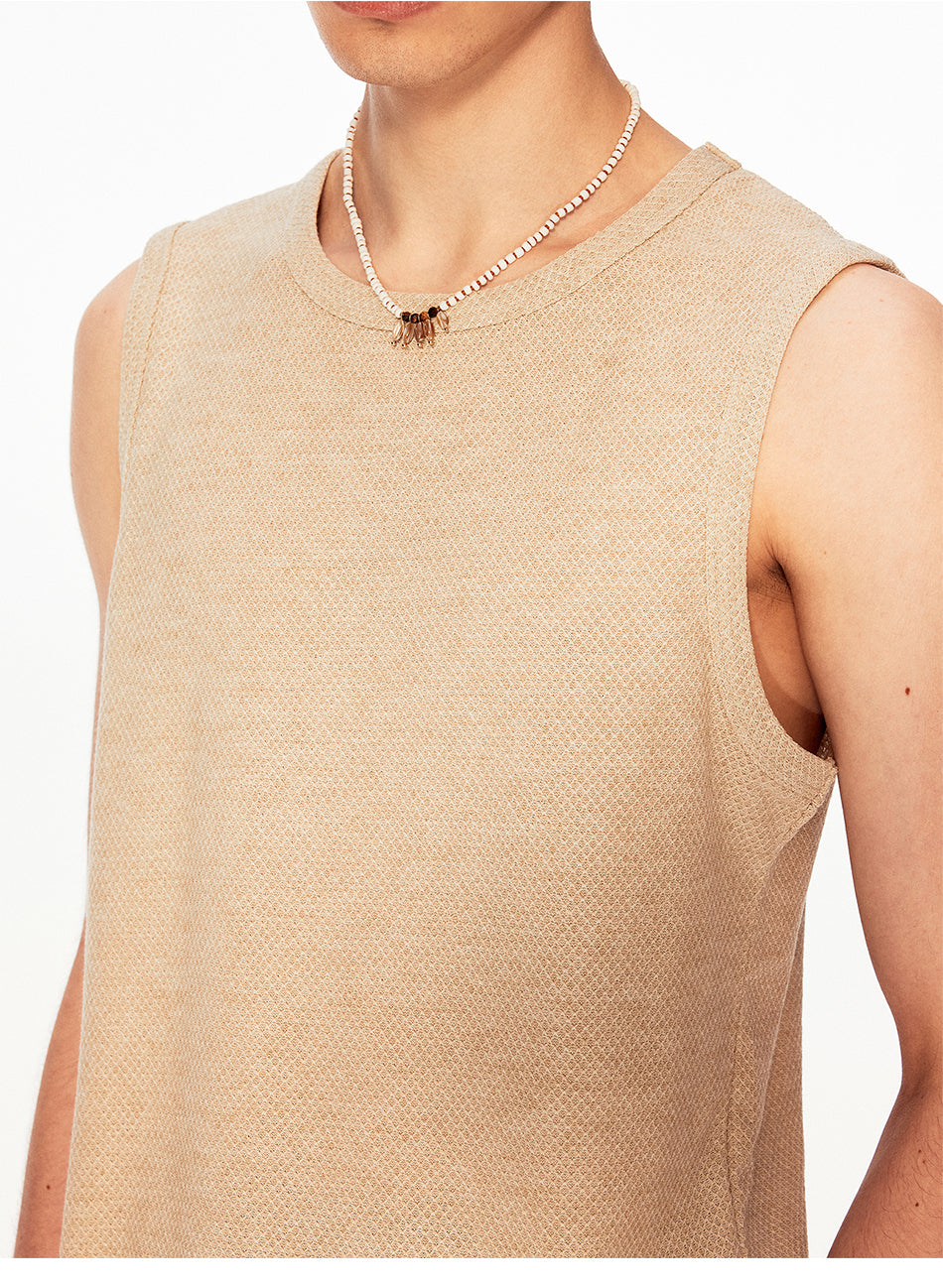 MADWITCH TEXTURED SLEEVELESS TOP #UTU067