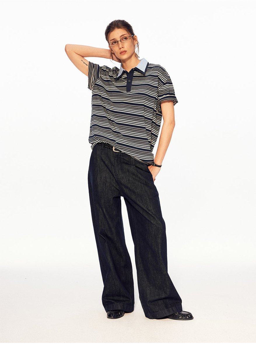 MADWITCH VINTAGE STRIPE POLO SHIRT 991250 - MadWitch Store