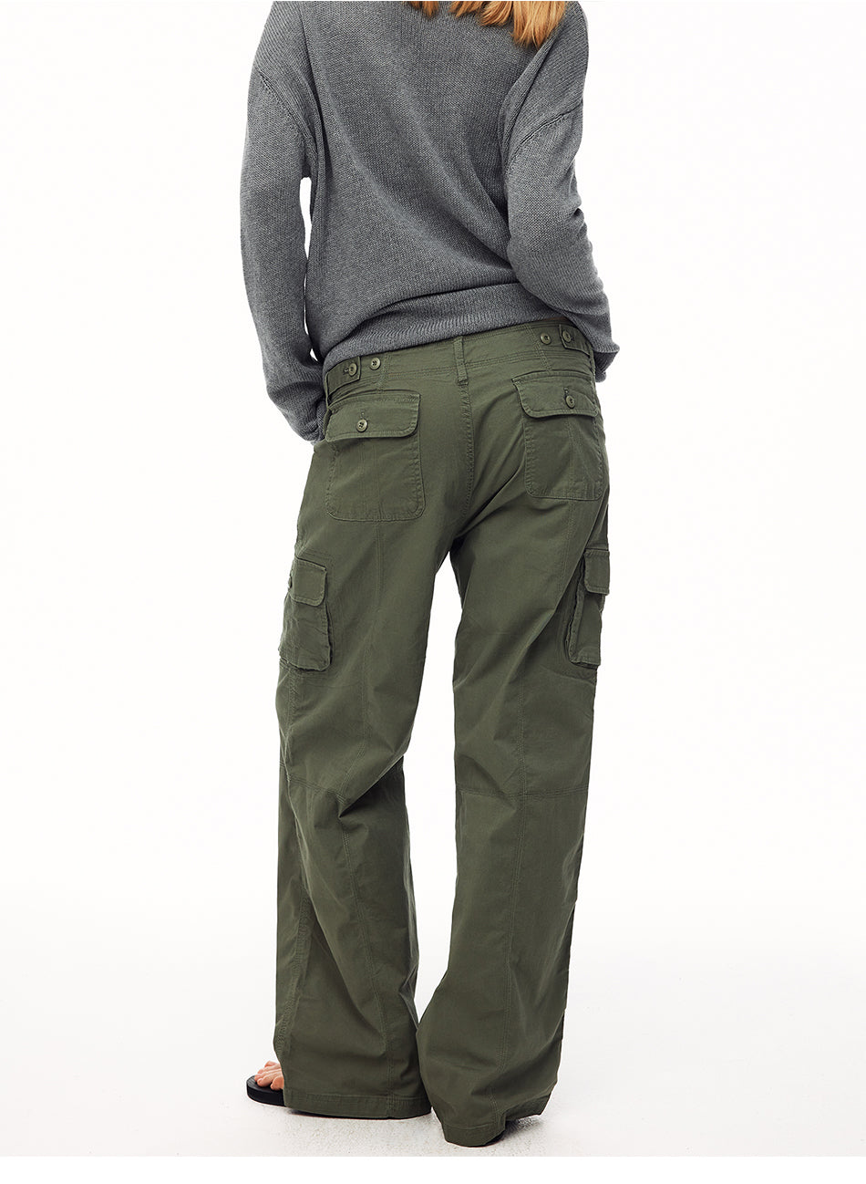 MADWITCH MULTIPOCKET CARGO WIDE-LEG PANTS #CN61010